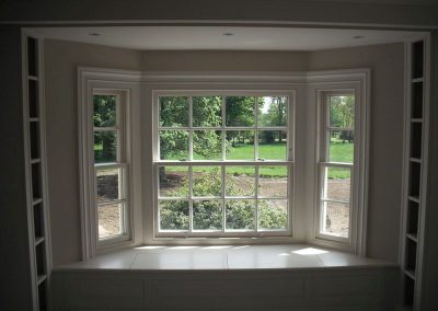 Large bowed window